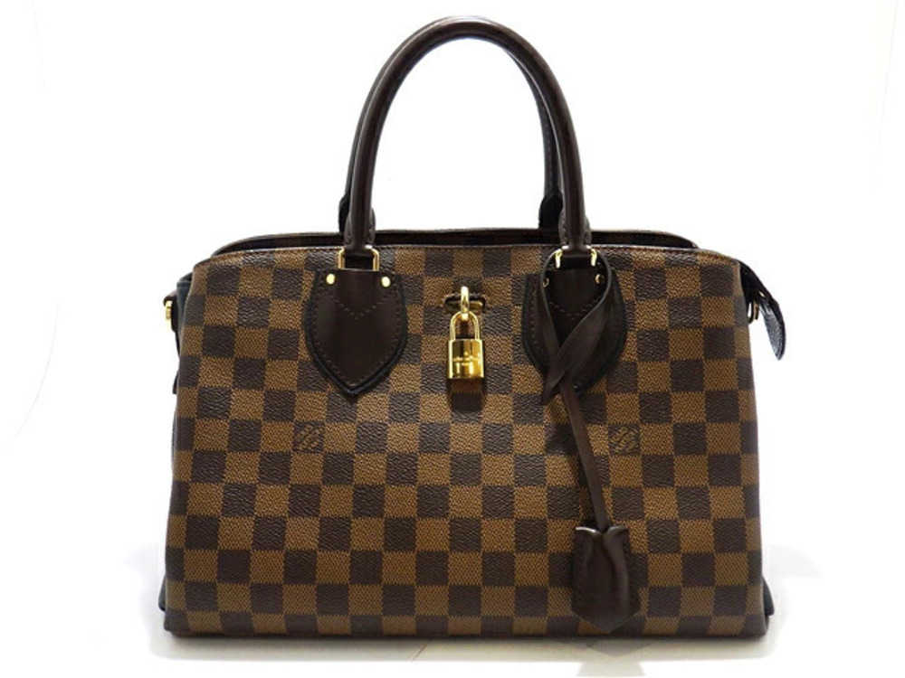 LOUIS VUITTON Normandie Handbag Damier Noir Black